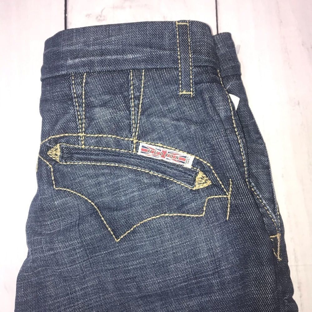 NEW! Hudson Rodeo Trouser Denim Short 24 - Picture 3 of 12